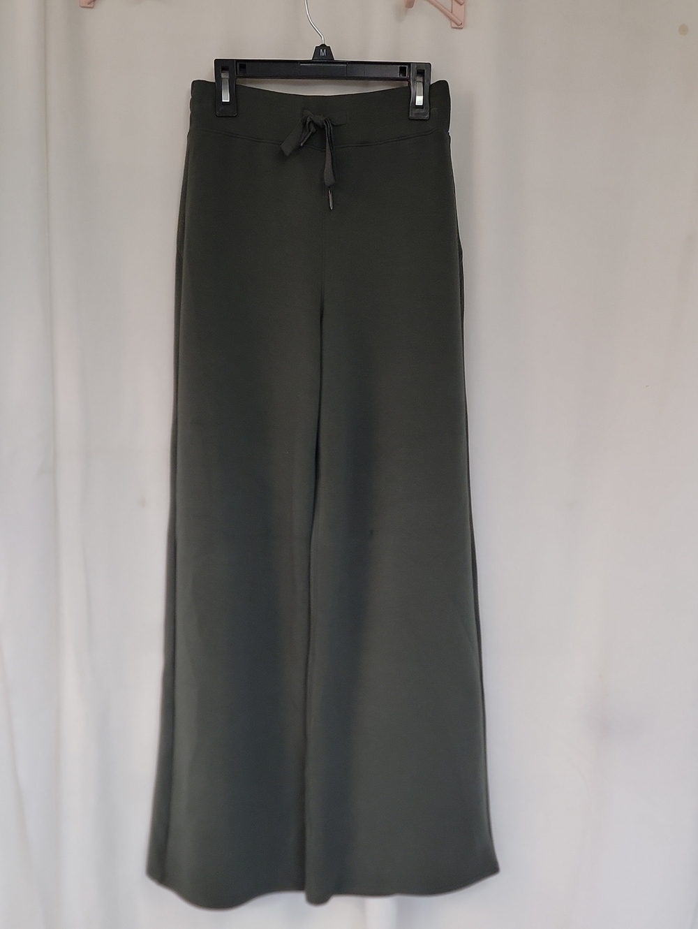 SPANX Olive Green Wide-Leg Drawstring Pants